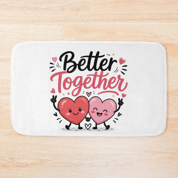 Item preview, Better Together  Cute Love Hearts designed and sold by MR4me.