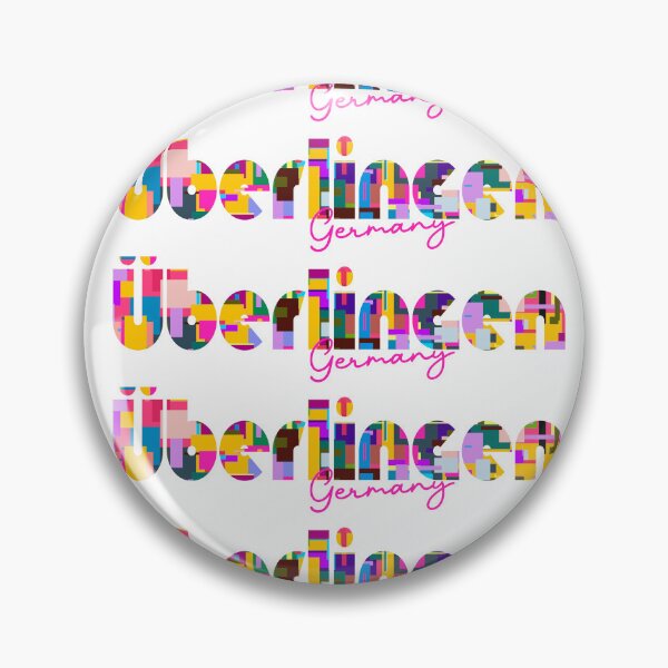 Item preview, Überlingen, Germany, Vibrant Abstract City Typography Art designed and sold by Wanderful-roads.