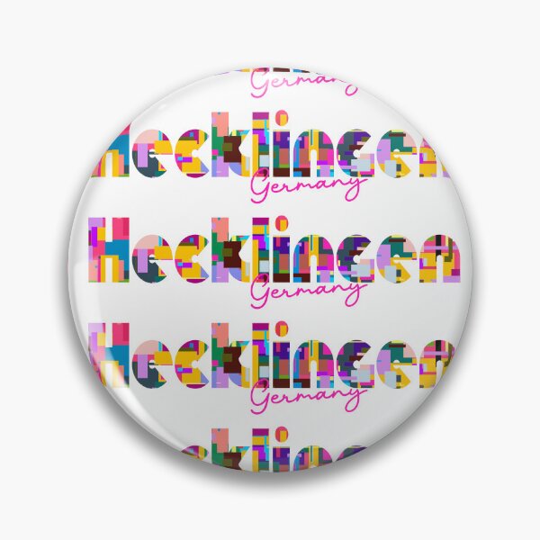 Item preview, Hecklingen, Germany, Vibrant Abstract City Typography Art designed and sold by Wanderful-roads.