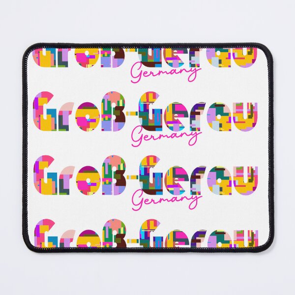 Item preview, Groß-Gerau, Germany, Vibrant Abstract City Typography Art designed and sold by Wanderful-roads.