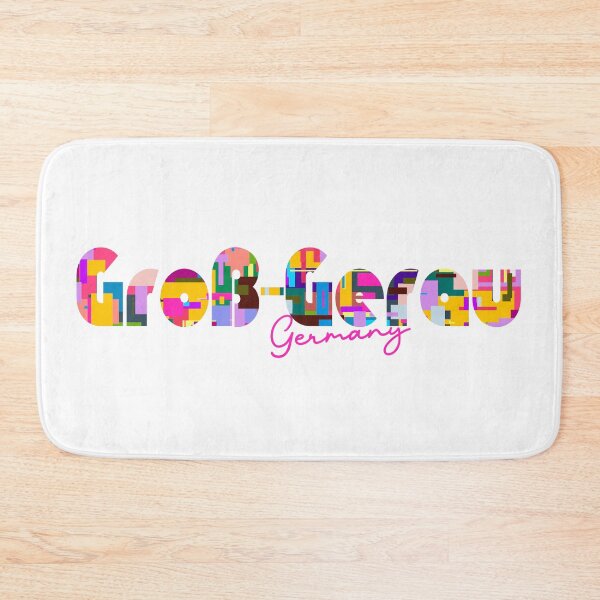 Item preview, Groß-Gerau, Germany, Vibrant Abstract City Typography Art designed and sold by Wanderful-roads.