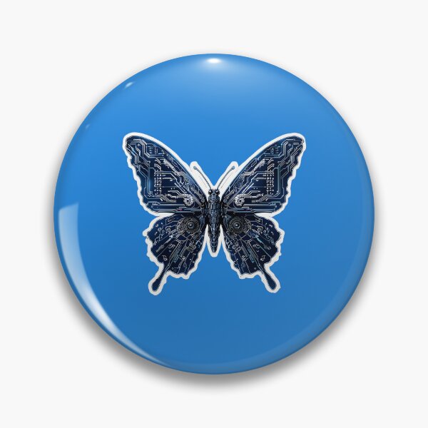 Item preview, Cyberpunk Cyber Monarch Butterfly designed and sold by 77Clover.