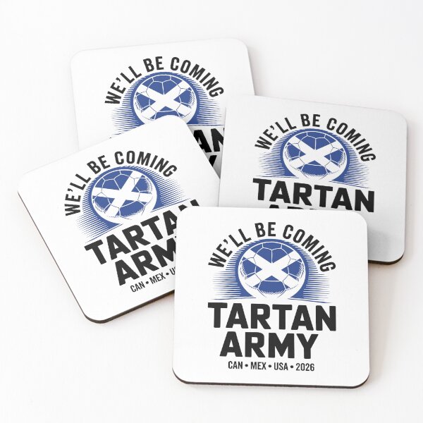 Item preview, We'll be coming Tartan Army Soccer 2026 World Football Fan designed and sold by Streetshop79.