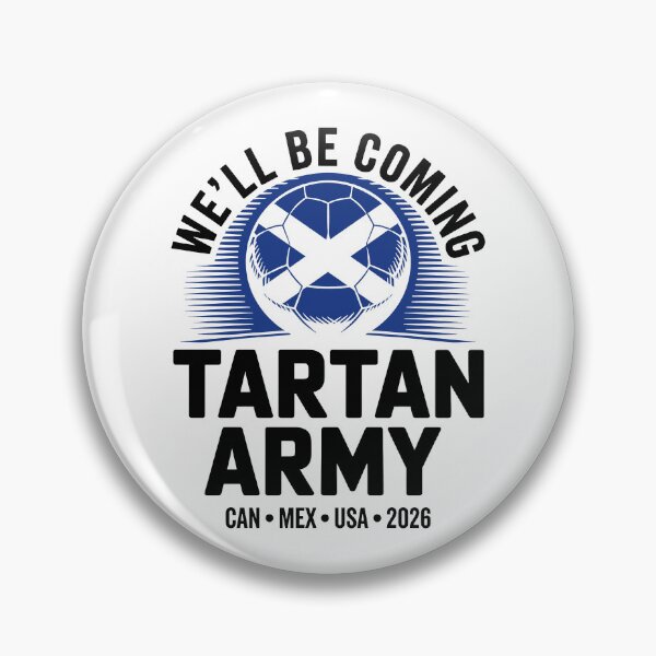 Item preview, We'll be coming Tartan Army Soccer 2026 World Football Fan designed and sold by Streetshop79.