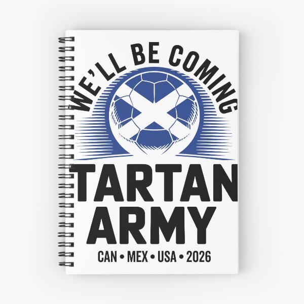 Item preview, We'll be coming Tartan Army Soccer 2026 World Football Fan designed and sold by Streetshop79.