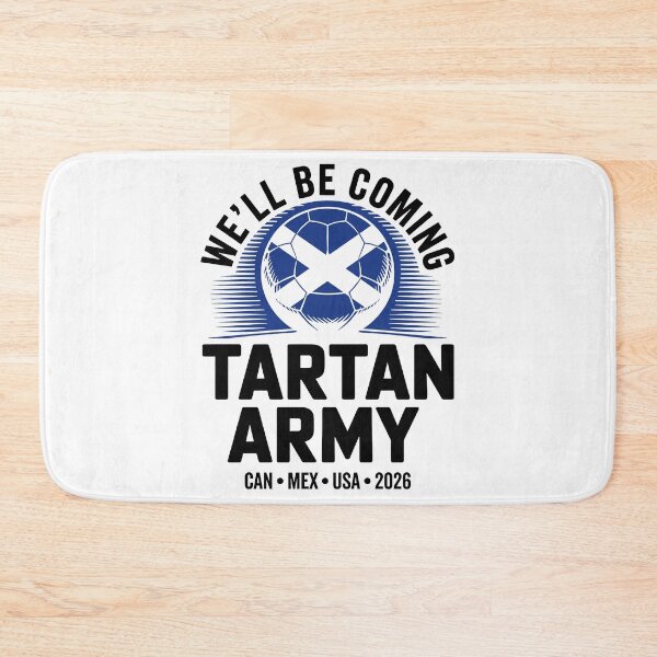 Item preview, We'll be coming Tartan Army Soccer 2026 World Football Fan designed and sold by Streetshop79.