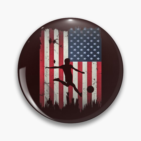 Item preview, USA Soccer Player Vintage American Flag Football Patriotic Sports Gift designed and sold by 3liegy.