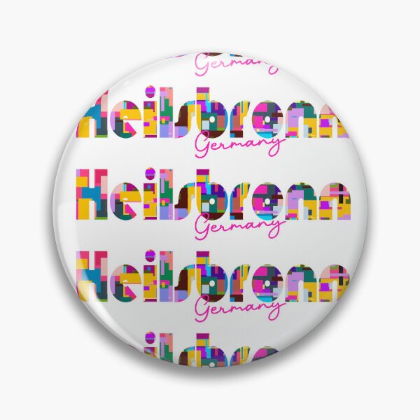 Item preview, Heilsbronn, Germany, Vibrant Abstract City Typography Art designed and sold by Wanderful-roads.