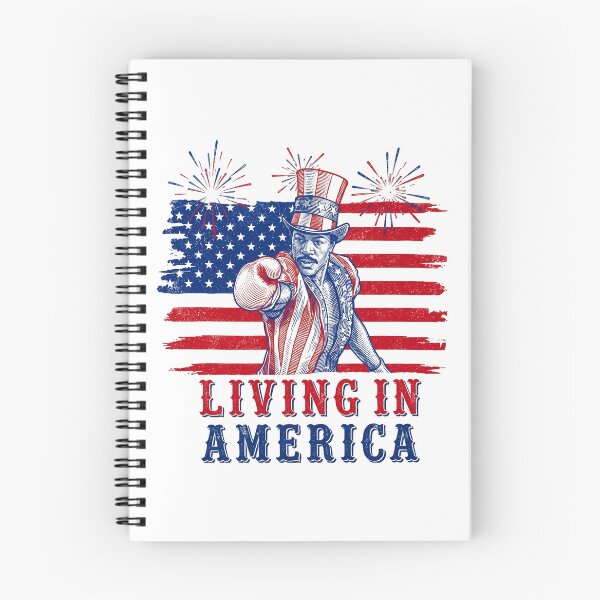 Item preview, Apollo Creed Living In America Funny 4th July USA Boxing Fighter designed and sold by DesignForYou79.