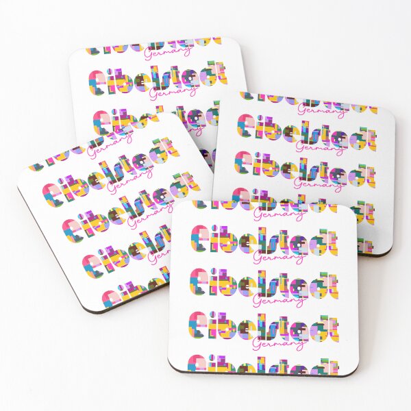 Item preview, Eibelstadt, Germany, Vibrant Abstract City Typography Art designed and sold by Wanderful-roads.