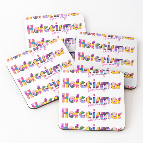 Item preview, Hofgeismar, Germany, Vibrant Abstract City Typography Art designed and sold by Wanderful-roads.
