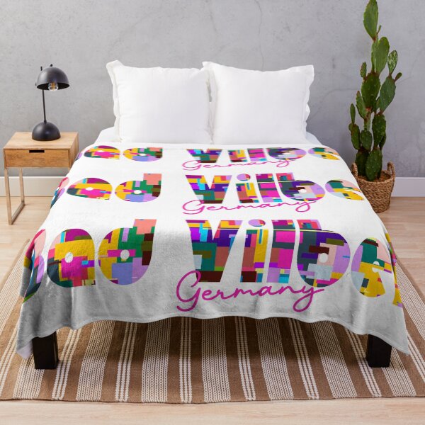 Item preview, Bad Vilbel, Germany, Vibrant Abstract City Typography Art designed and sold by Wanderful-roads.