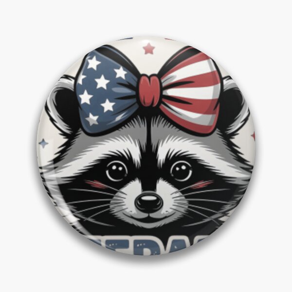 Item preview, Feral Since 1776 Patriotic Raccoon T-Shirt & Sticker Funny 4th of July designed and sold by ZyxDes.