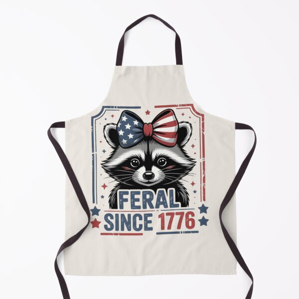Item preview, Feral Since 1776 Patriotic Raccoon T-Shirt & Sticker Funny 4th of July designed and sold by ZyxDes.