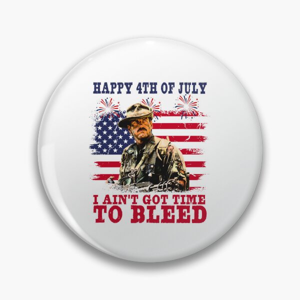 Item preview, I Ain't Got Time To Bleed Predator Movie 4th Of July Funny Independence Day designed and sold by DesignForYou79.