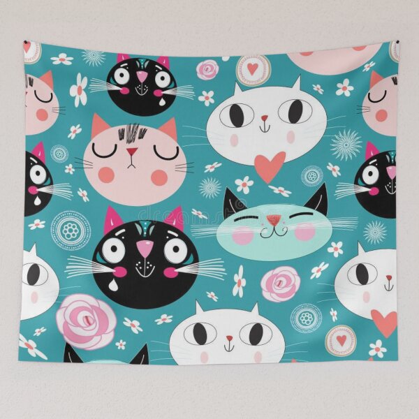 Item preview, cats pattern designed and sold by pksart1.