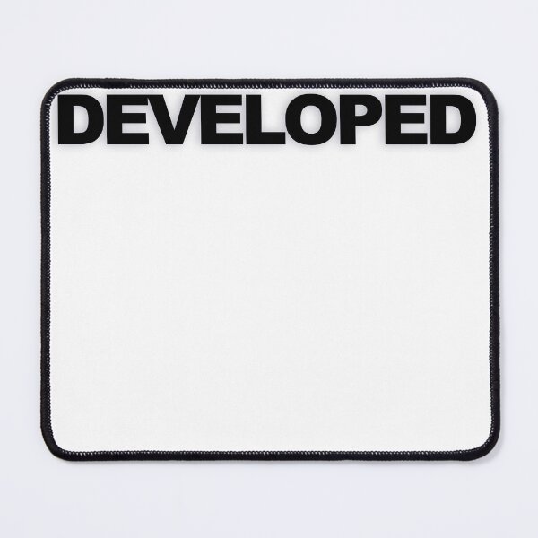 Item preview, DEVELOPED — Black Minimal Bold Type Statement designed and sold by WORDPAUSE.