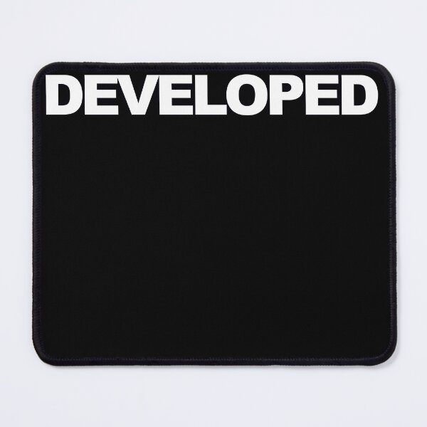 Item preview, DEVELOPED — White Minimal Bold Type Statement designed and sold by WORDPAUSE.