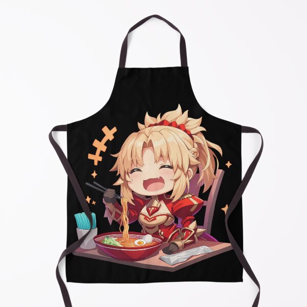 Item preview, Mordred Red Saber Fate Grand Order Laughing Kawaii Ramen Moment designed and sold by mildaclairmo.