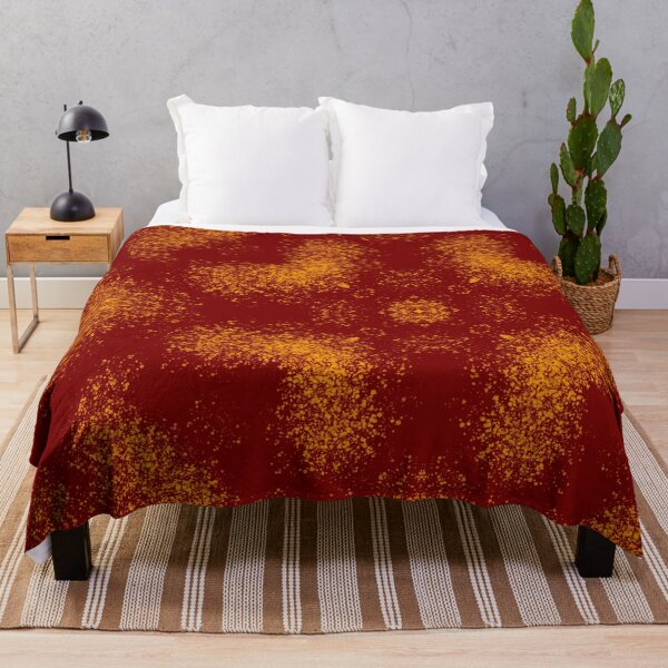 Item preview, Red Abstract Pattern with Gold Shimmering Texture – Hand Drawn Modern designed and sold by SweetLilith.