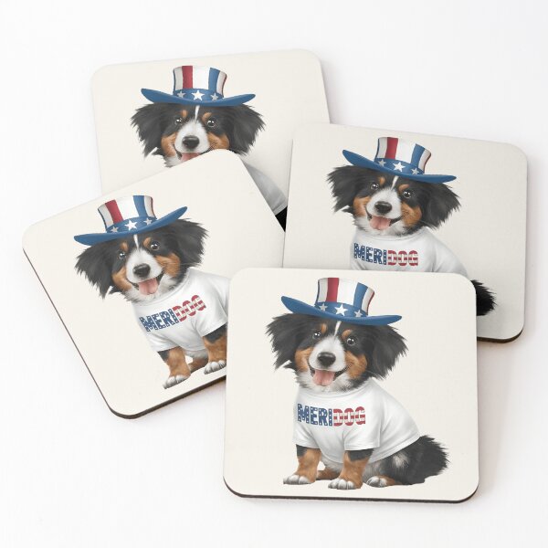 Item preview, Meridog Patriotic Dog T-Shirt & Sticker  designed and sold by ZyxDes.