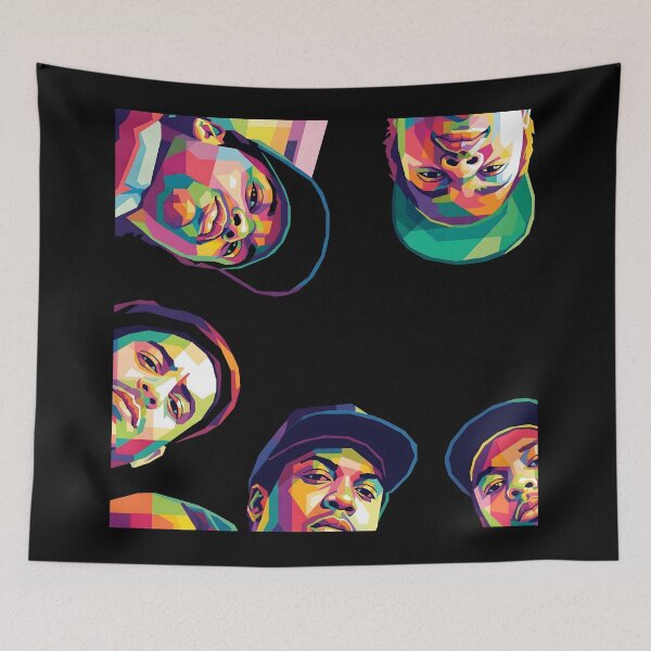Aperçu de l'œuvre Pop Art du Wu-Tang Clan créée et vendue par fiverofthebox.