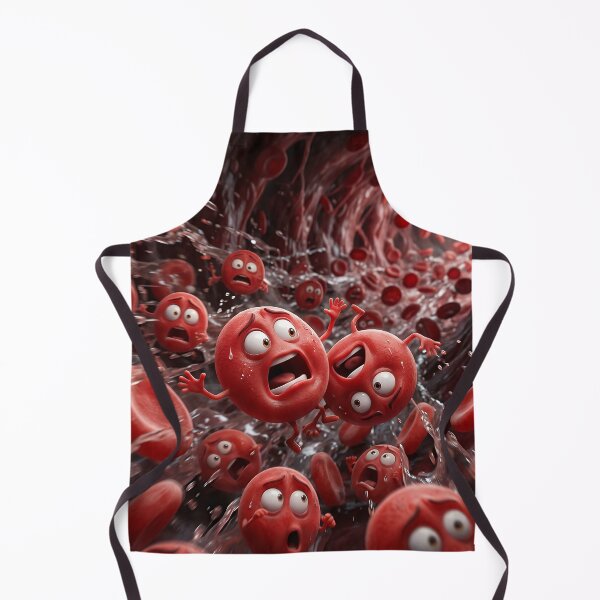 Item preview, Panic in the Bloodstream | Funny Red Blood Cell Medical Humor Design designed and sold by athanasioungr.
