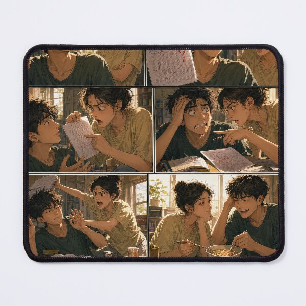 Item preview, Student Life Cozy Reading Room Comic Print designed and sold by Grafititee.