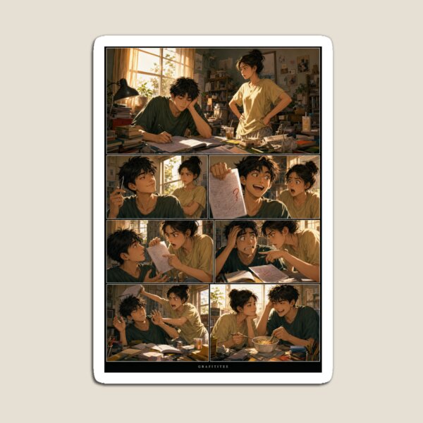Item preview, Student Life Cozy Reading Room Comic Print designed and sold by Grafititee.