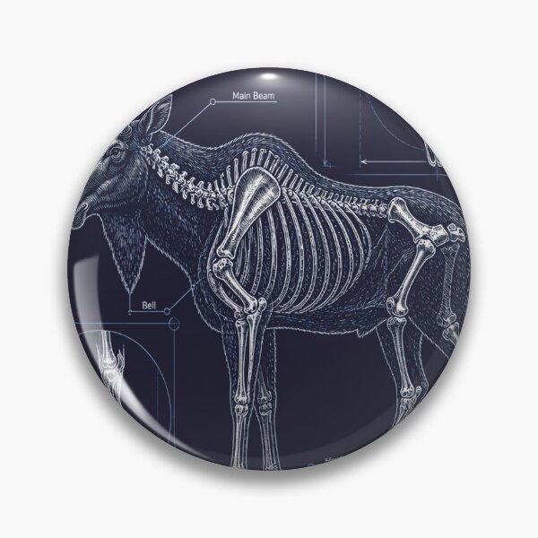 Item preview, Moose Blueprint Anatomy T-Shirt, Bull Moose Skeleton Schematic Tee, Hunting Technical Drawing Shirt, Navy Blue Hunter Gift, Antler Diagram Graphic designed and sold by SunnyDesign82.