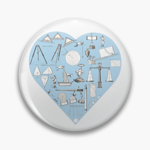 Item preview, Pastel blue gravity Physics heart STEM designed and sold by Anne Londez Studio.