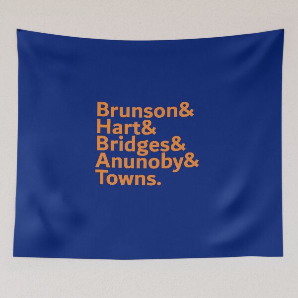 Item preview, Brunson & Hart &Bridges &Anunoby & Towns Ny Knicks 2026 designed and sold by DesignForYou79.