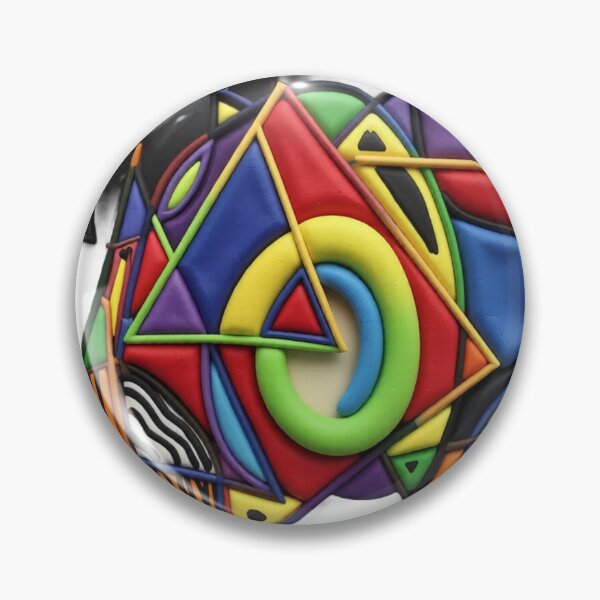 Item preview, triangles circles and squares in charcoal C colorful geometric abstract designed and sold by SmashingDeals.