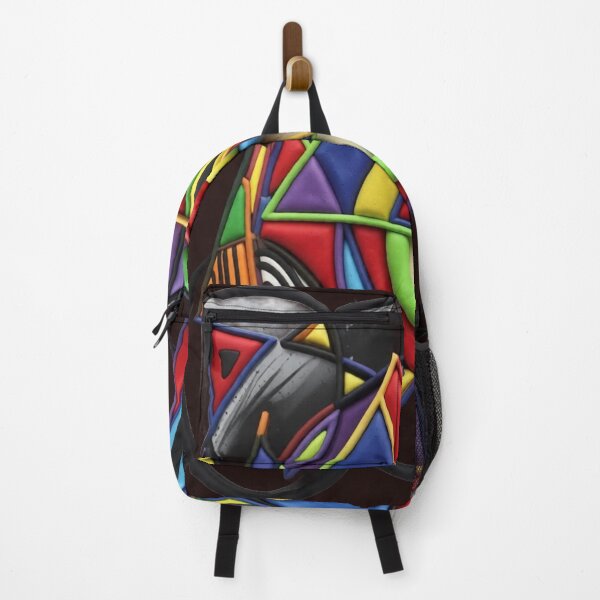 Item preview, triangles circles and squares in charcoal C colorful geometric abstract designed and sold by SmashingDeals.