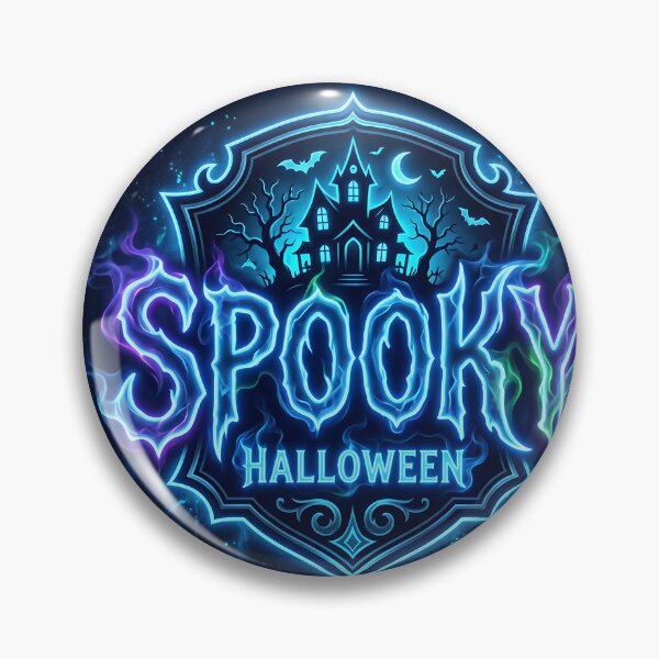Item preview, Spooky Halloween Neon Glow | Haunted House Ghost & Pumpkin Design designed and sold by athanasioungr.