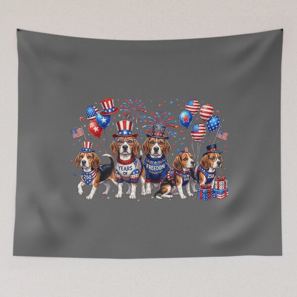 Item preview, Beagle Dog 250 Years Anniversary 250th 1776 2026 4th of July designed and sold by KristineLi.