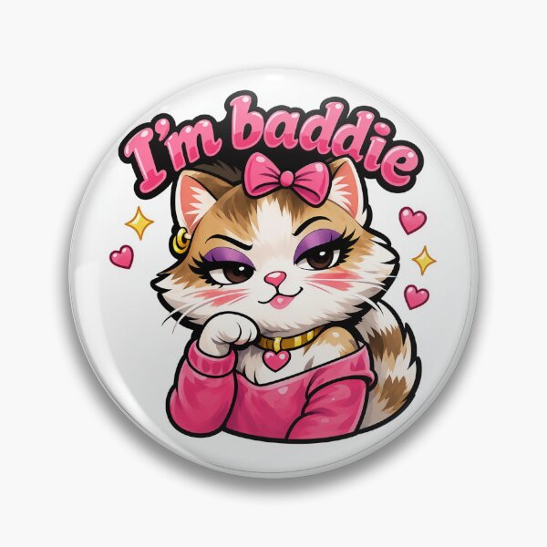 Item preview, I am baddie | cute cat sticker for baddie's  designed and sold by Mohitt09.