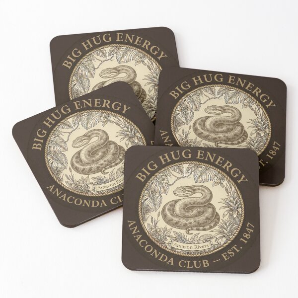 Item preview, Big Hug Energy Anaconda Club Amazon Humor Badge designed and sold by CalmCapy Co.