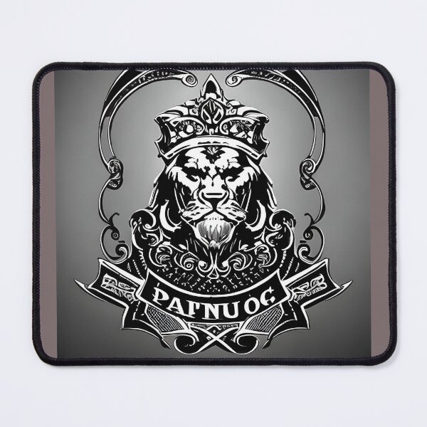 Item preview, Majestic Silver Lion Crest – Ornate Heraldic Emblem designed and sold by RaresS.