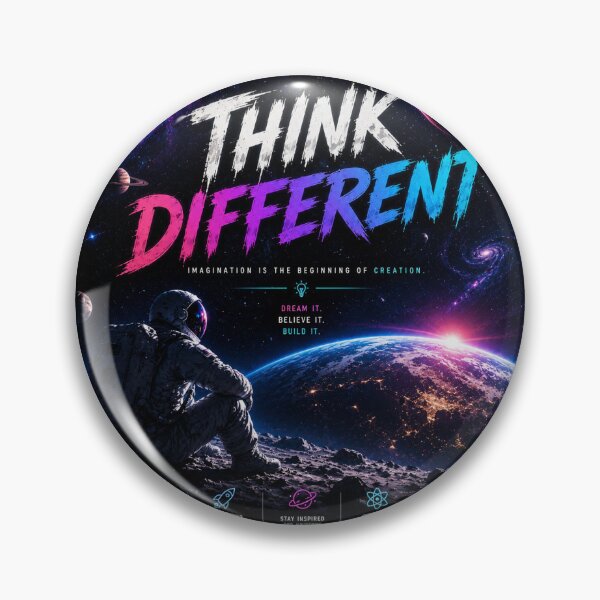 Item preview, Think Different Space Poster designed and sold by AuraPixelDesign.