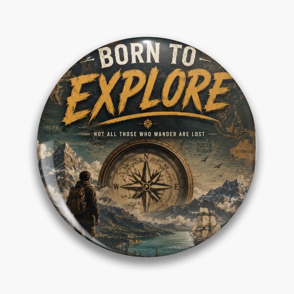 Item preview, Born To Explore Adventure Art designed and sold by AuraPixelDesign.