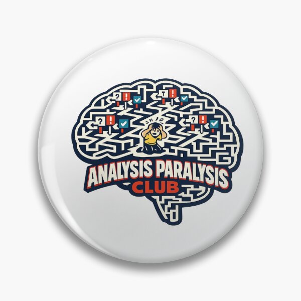 Item preview, Analysis Paralysis Club designed and sold by Cosmos Creative Studios.