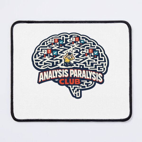 Item preview, Analysis Paralysis Club designed and sold by Cosmos Creative Studios.