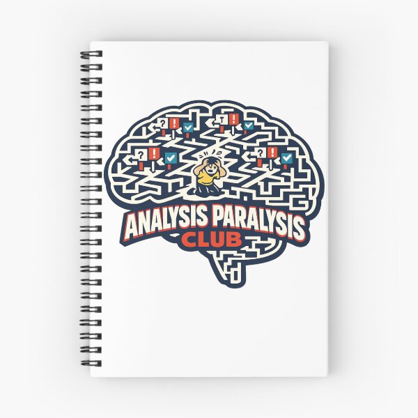 Item preview, Analysis Paralysis Club designed and sold by Cosmos Creative Studios.