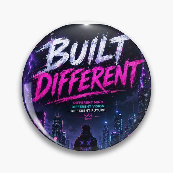 Item preview, Built Different Cyberpunk Design designed and sold by AuraPixelDesign.