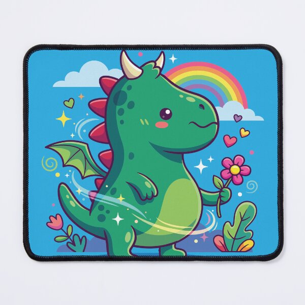 Item preview, Dragon with a flower designed and sold by masemac15.
