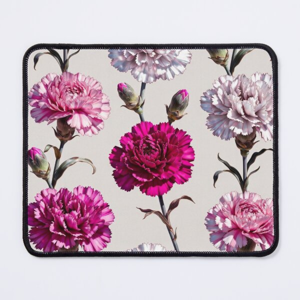 Item preview, Delicate Pink Carnation Floral Pattern designed and sold by IntelliMindDesigns.