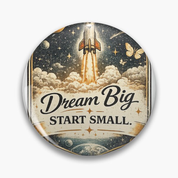 Item preview, Dream Big Start Small Quote designed and sold by AuraPixelDesign.