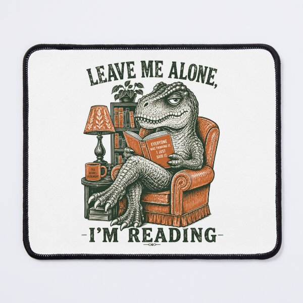 Item preview, Sarcastic T Rex Reading Books Vintage Retro designed and sold by BeardWave.