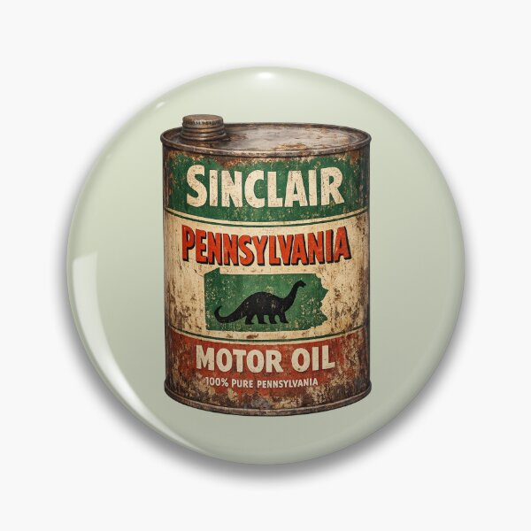 Item preview, Sinclair Motor Oil Can Vintage Design - 100% Pure Pennsylvania Motor Oil designed and sold by FutureTraveller.